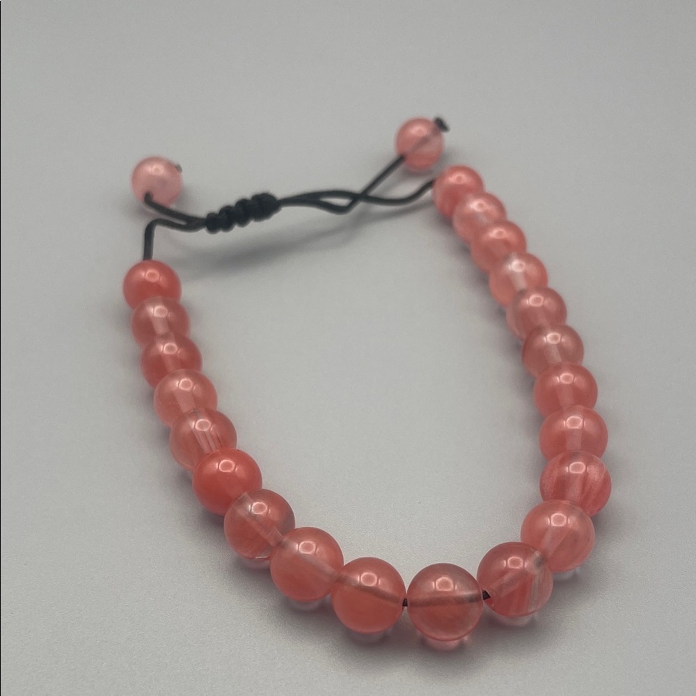 Chic Pink Beaded Bracelet